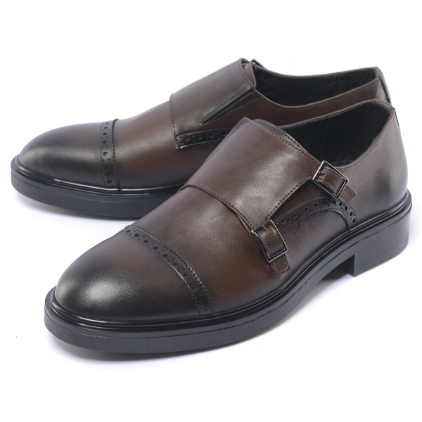 мужские полуботинки монки натуральная кожа corvetto