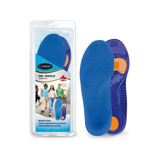 

стельки gel insole гелевые профилир по размерам сorbby, 42205.0