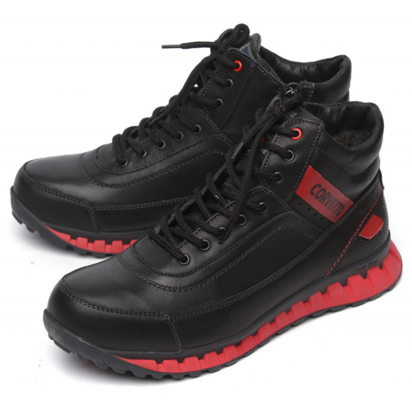 мужские кроссовки натуральная кожа / шерсть corvetto