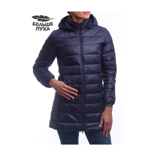 

женская ультралёгкая пуховая куртка длинная l(42)-7xl(56) binifoot/bnf, 43148.0