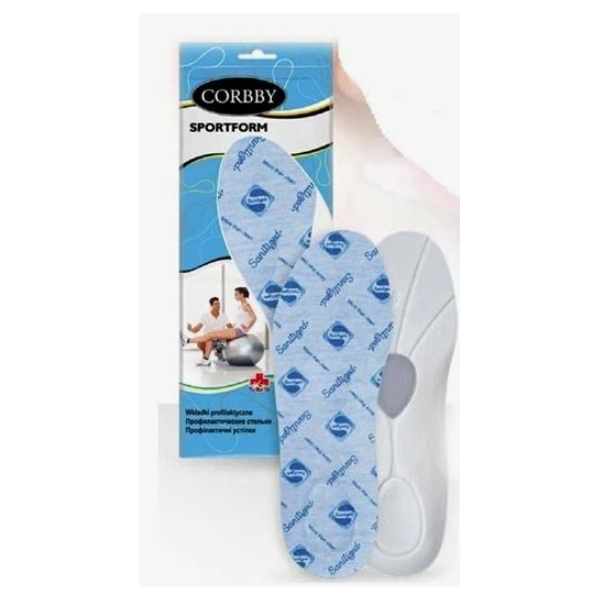 

стельки corbby sportform профилированная для спортивной обуви, 43892.0