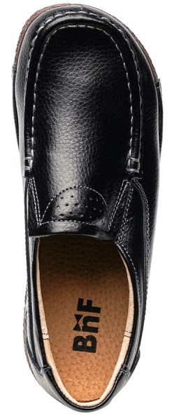 ЖЕНСКИЕ МОКАСИНЫ НА ТАНКЕТКЕ НАТУРАЛЬНАЯ КОЖА BINIFOOT/BNF ТАЙВАНЬ