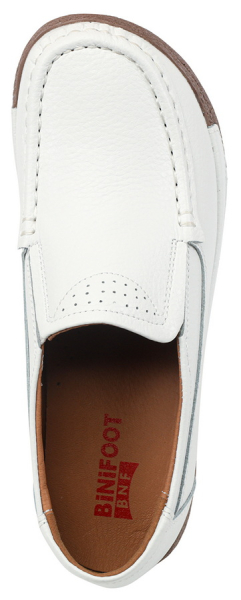 ЖЕНСКИЕ МОКАСИНЫ НА ТАНКЕТКЕ НАТУРАЛЬНАЯ КОЖА BINIFOOT/BNF ТАЙВАНЬ