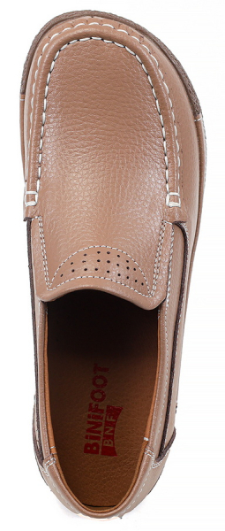 ЖЕНСКИЕ МОКАСИНЫ НА ТАНКЕТКЕ НАТУРАЛЬНАЯ КОЖА BINIFOOT/BNF ТАЙВАНЬ
