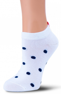 Черный/БелыйЦвет: дизайн: горох + красное сердечко