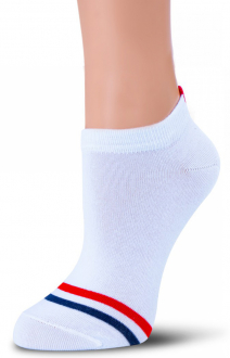 Синий/БелыйЦвет: дизайн: две полоски + красное сердечко