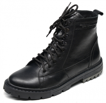 МУЖСКИЕ БОТИНКИ НАТУРАЛЬНАЯ КОЖА / НАТУРАЛЬНЫЙ МЕХ CORVETTO