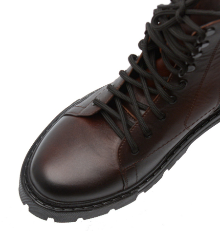 МУЖСКИЕ БОТИНКИ НАТУРАЛЬНАЯ КОЖА / НАТУРАЛЬНЫЙ МЕХ CORVETTO