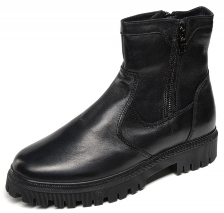 МУЖСКИЕ БОТИНКИ НАТУРАЛЬНАЯ КОЖА / НАТУРАЛЬНЫЙ МЕХ CORVETTO