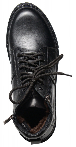 МУЖСКИЕ БОТИНКИ НАТУРАЛЬНАЯ КОЖА / НАТУРАЛЬНЫЙ МЕХ CORVETTO