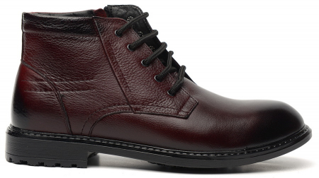 МУЖСКИЕ БОТИНКИ НАТУРАЛЬНАЯ КОЖА / НАТУРАЛЬНЫЙ МЕХ CORVETTO ИТАЛИЯ