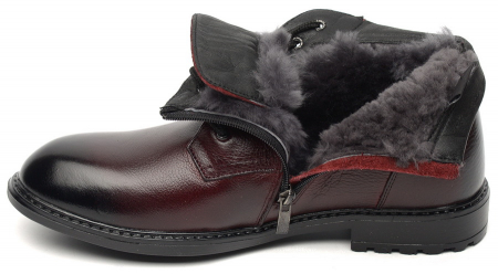 МУЖСКИЕ БОТИНКИ НАТУРАЛЬНАЯ КОЖА / НАТУРАЛЬНЫЙ МЕХ CORVETTO ИТАЛИЯ