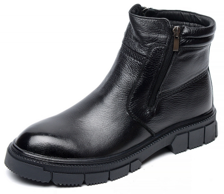 МУЖСКИЕ БОТИНКИ НАТУРАЛЬНАЯ КОЖА / НАТУРАЛЬНЫЙ МЕХ CORVETTO