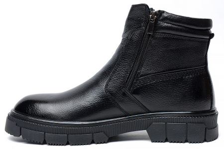 МУЖСКИЕ БОТИНКИ НАТУРАЛЬНАЯ КОЖА / НАТУРАЛЬНЫЙ МЕХ CORVETTO