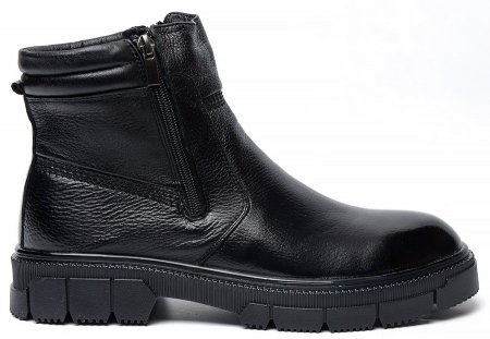 МУЖСКИЕ БОТИНКИ НАТУРАЛЬНАЯ КОЖА / НАТУРАЛЬНЫЙ МЕХ CORVETTO