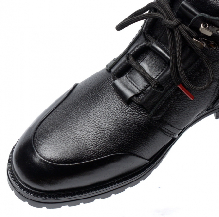 МУЖСКИЕ БОТИНКИ НАТУРАЛЬНАЯ КОЖА / НАТУРАЛЬНЫЙ МЕХ CORVETTO