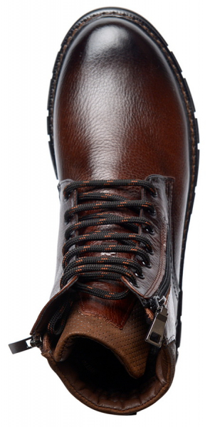 МУЖСКИЕ БОТИНКИ НАТУРАЛЬНАЯ КОЖА / НАТУРАЛЬНЫЙ МЕХ CORVETTO