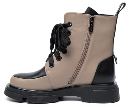 ЖЕНСКИЕ БОТИНКИ НАТУРАЛЬНАЯ КОЖА НАТУРАЛЬНЫЙ МЕХ GUGU ГЕРМАНИЯ