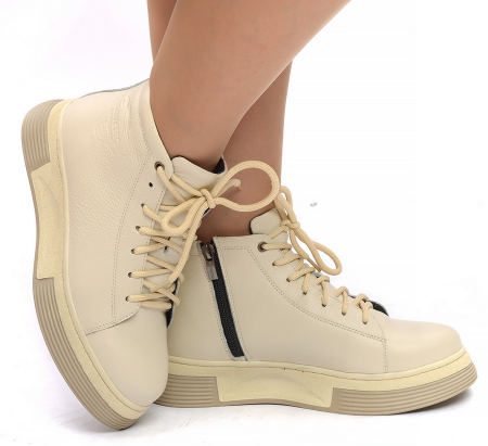 ЖЕНСКИЕ БОТИНКИ НАТУРАЛЬНАЯ КОЖА / НАТУРАЛЬНЫЙ МЕХ CORVETTO ИТАЛИЯ