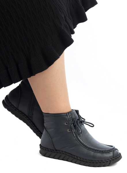 ЖЕНСКИЕ БОТИНКИ НАТУРАЛЬНАЯ КОЖА НАТУРАЛЬНЫЙ МЕХ GUGU ГЕРМАНИЯ