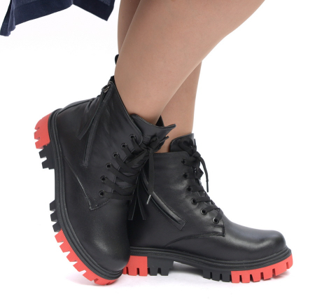 ЖЕНСКИЕ БОТИНКИ НАТУРАЛЬНАЯ КОЖА / ШЕРСТЬ CORVETTO ИТАЛИЯ