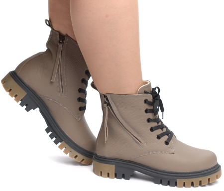 ЖЕНСКИЕ БОТИНКИ НАТУРАЛЬНАЯ КОЖА / ШЕРСТЬ CORVETTO ИТАЛИЯ