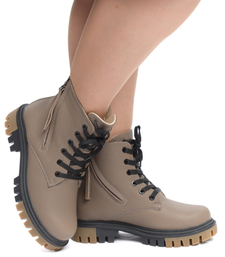 ЖЕНСКИЕ БОТИНКИ НАТУРАЛЬНАЯ КОЖА / ШЕРСТЬ CORVETTO ИТАЛИЯ