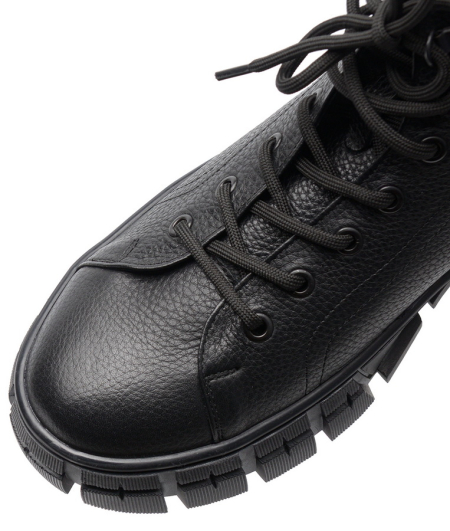 МУЖСКИЕ БОТИНКИ НАТУРАЛЬНАЯ КОЖА / НАТУРАЛЬНЫЙ МЕХ CORVETTO