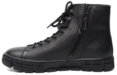 МУЖСКИЕ БОТИНКИ НАТУРАЛЬНАЯ КОЖА / НАТУРАЛЬНЫЙ МЕХ CORVETTO