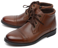 МУЖСКИЕ БОТИНКИ НАТУРАЛЬНАЯ КОЖА/БАЙКА МАРКО БЕЛАРУСЬ