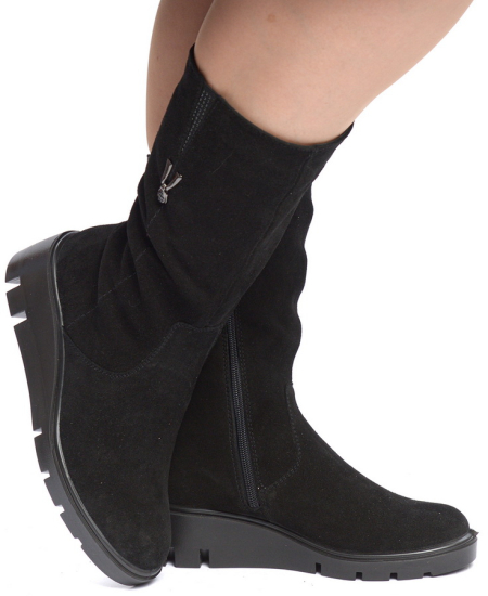 ЖЕНСКИЕ САПОГИ НАТУРАЛЬНАЯ КОЖА (ВЕЛЮР) / БАЙКА МАРКО БЕЛАРУСЬ