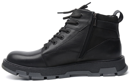 МУЖСКИЕ БОТИНКИ НАТУРАЛЬНАЯ КОЖА / НАТУРАЛЬНЫЙ МЕХ CORVETTO