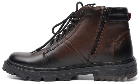 МУЖСКИЕ БОТИНКИ НАТУРАЛЬНАЯ КОЖА / НАТУРАЛЬНЫЙ МЕХ CORVETTO