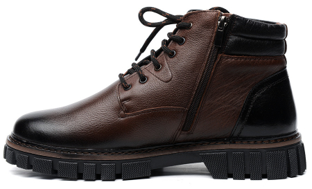 МУЖСКИЕ БОТИНКИ НАТУРАЛЬНАЯ КОЖА / НАТУРАЛЬНЫЙ МЕХ CORVETTO