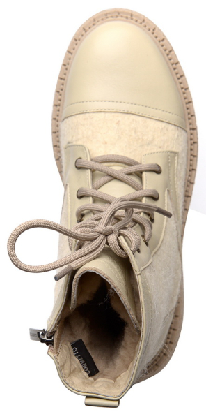 ЖЕНСКИЕ БОТИНКИ НАТУРАЛЬНАЯ КОЖА+ВОЙЛОК / ШЕРСТЬ CORVETTO ИТАЛИЯ