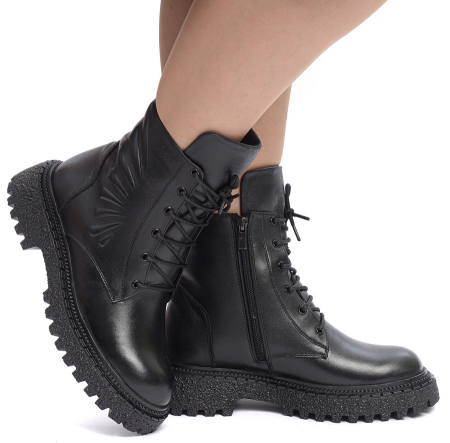 ЖЕНСКИЕ БОТИНКИ НАТУРАЛЬНАЯ КОЖА / НАТУРАЛЬНЫЙ МЕХ CORVETTO ИТАЛИЯ