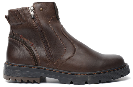 МУЖСКИЕ БОТИНКИ НАТУРАЛЬНАЯ КОЖА / НАТУРАЛЬНЫЙ МЕХ CORVETTO