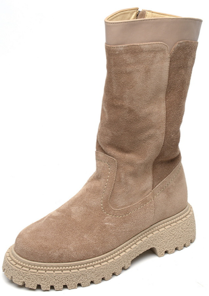 ЖЕНСКИЕ САПОГИ НАТУРАЛЬНАЯ КОЖА+ВЕЛЮР /НАТУРАЛЬНАЯ ШЕРСТЬ CORVETTO ИТАЛИЯ