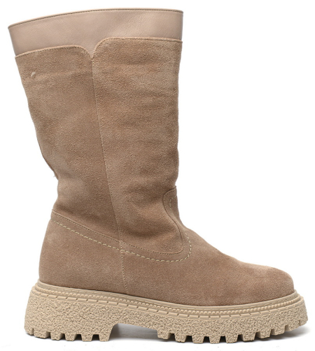 ЖЕНСКИЕ САПОГИ НАТУРАЛЬНАЯ КОЖА+ВЕЛЮР /НАТУРАЛЬНАЯ ШЕРСТЬ CORVETTO ИТАЛИЯ