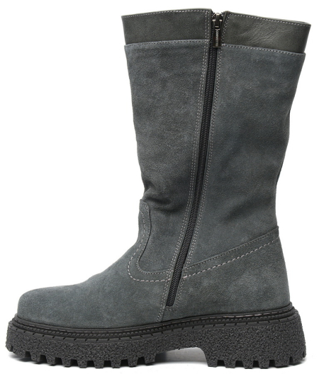 ЖЕНСКИЕ САПОГИ НАТУРАЛЬНАЯ КОЖА+ВЕЛЮР /НАТУРАЛЬНАЯ ШЕРСТЬ CORVETTO ИТАЛИЯ