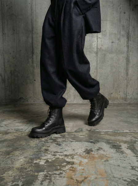 ЖЕНСКИЕ БОТИНКИ НАТУРАЛЬНАЯ КОЖА / НАТУРАЛЬНЫЙ МЕХ CORVETTO ИТАЛИЯ