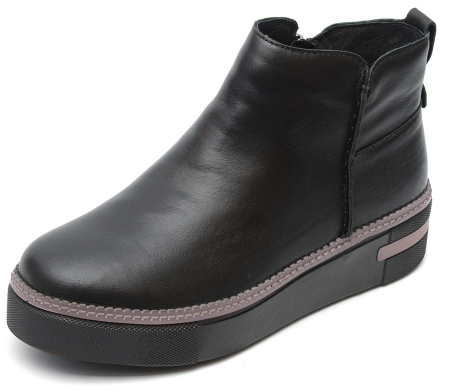 ЖЕНСКИЕ БОТИНКИ НАТУРАЛЬНАЯ КОЖА НАТУРАЛЬНЫЙ МЕХ GUGU ГЕРМАНИЯ