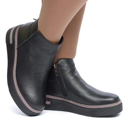 ЖЕНСКИЕ БОТИНКИ НАТУРАЛЬНАЯ КОЖА НАТУРАЛЬНЫЙ МЕХ GUGU ГЕРМАНИЯ