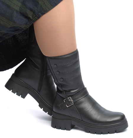 ЖЕНСКИЕ САПОГИ НАТУРАЛЬНАЯ КОЖА / НАТУРАЛЬНЫЙ МЕХ GUGU ГЕРМАНИЯ