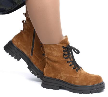 ЖЕНСКИЕ БОТИНКИ НАТУРАЛЬНАЯ КОЖА / ШЕРСТЬ CORVETTO ИТАЛИЯ