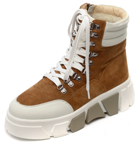 ЖЕНСКИЕ БОТИНКИ НАТУРАЛЬНАЯ КОЖА/ВЕЛЮР/ ШЕРСТЬ CORVETTO ИТАЛИЯ