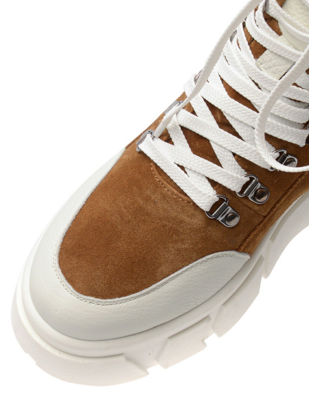 ЖЕНСКИЕ БОТИНКИ НАТУРАЛЬНАЯ КОЖА/ВЕЛЮР/ ШЕРСТЬ CORVETTO ИТАЛИЯ