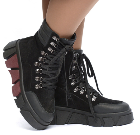 ЖЕНСКИЕ БОТИНКИ НАТУРАЛЬНАЯ КОЖА/ВЕЛЮР/ ШЕРСТЬ CORVETTO ИТАЛИЯ