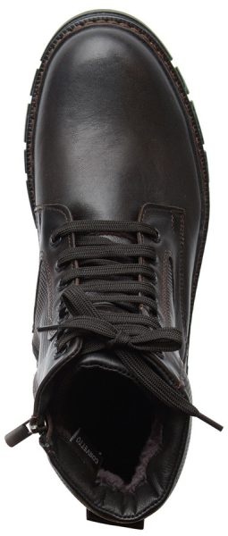 МУЖСКИЕ БОТИНКИ НАТУРАЛЬНАЯ КОЖА / НАТУРАЛЬНЫЙ МЕХ CORVETTO