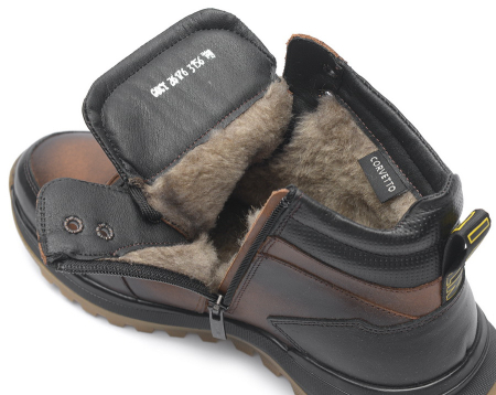 МУЖСКИЕ КРОССОВКИ НАТУРАЛЬНАЯ КОЖА / ШЕРСТЬ CORVETTO